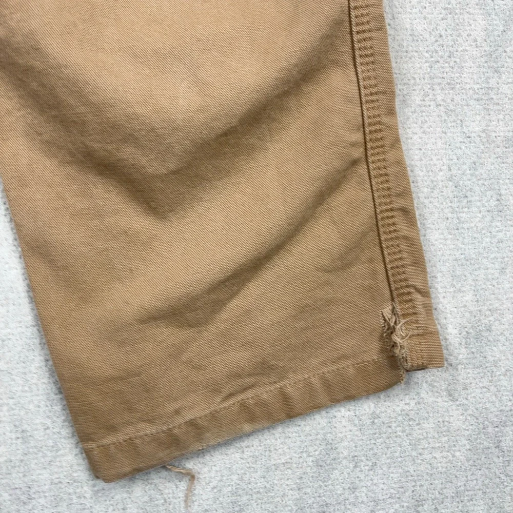 Craftsman Pants Men 32x30 Brown Carpenter Duck Canvas Baggy Work Wear Worn‎